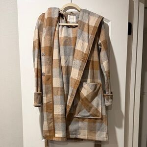 a new day Tan and Gray Coat